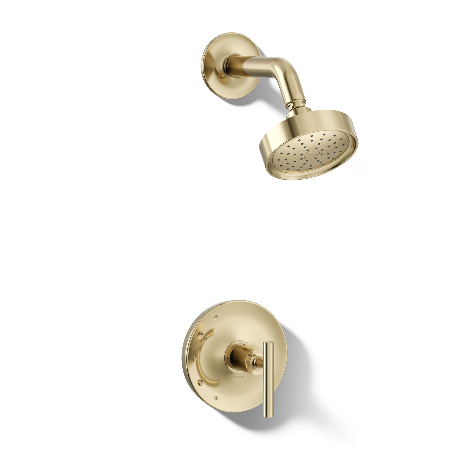 Purist Shower Trim, Vibrant French Gold, Lever Handle