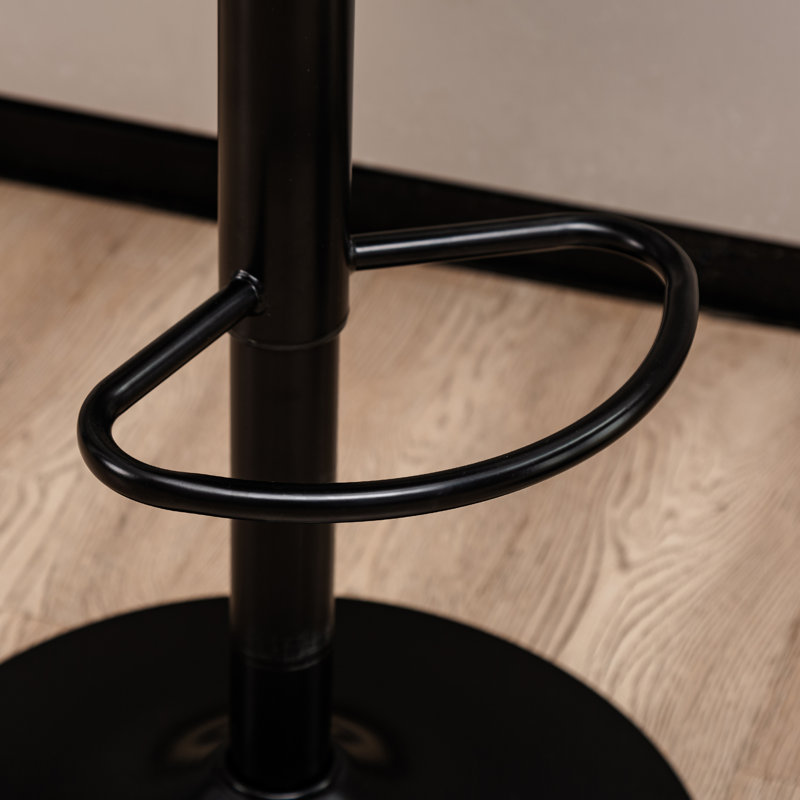 Tabouret de bar rotatif à hauteur ajustable Bruckner, Gris foncé