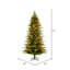 7.5' H Lighted Artificial Fir Christmas Tree
