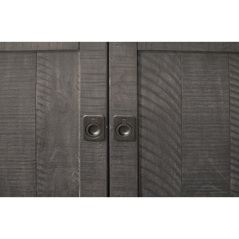 Meuble télé 65 po avec rangement Worden, Gris