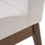 Ensemble de table de salle à manger 5 pièces avec une table à structure en bois massif et 4 chaises rembourrées pour la salle à manger (noyer et beige clair)