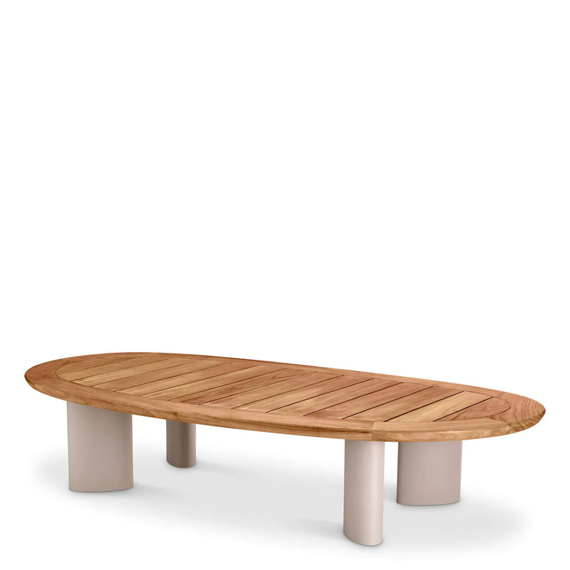 Outdoor Free Form Teak Coffee Table