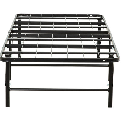 Lit simple en métal de taille très grande - supporte tous les types de matelas