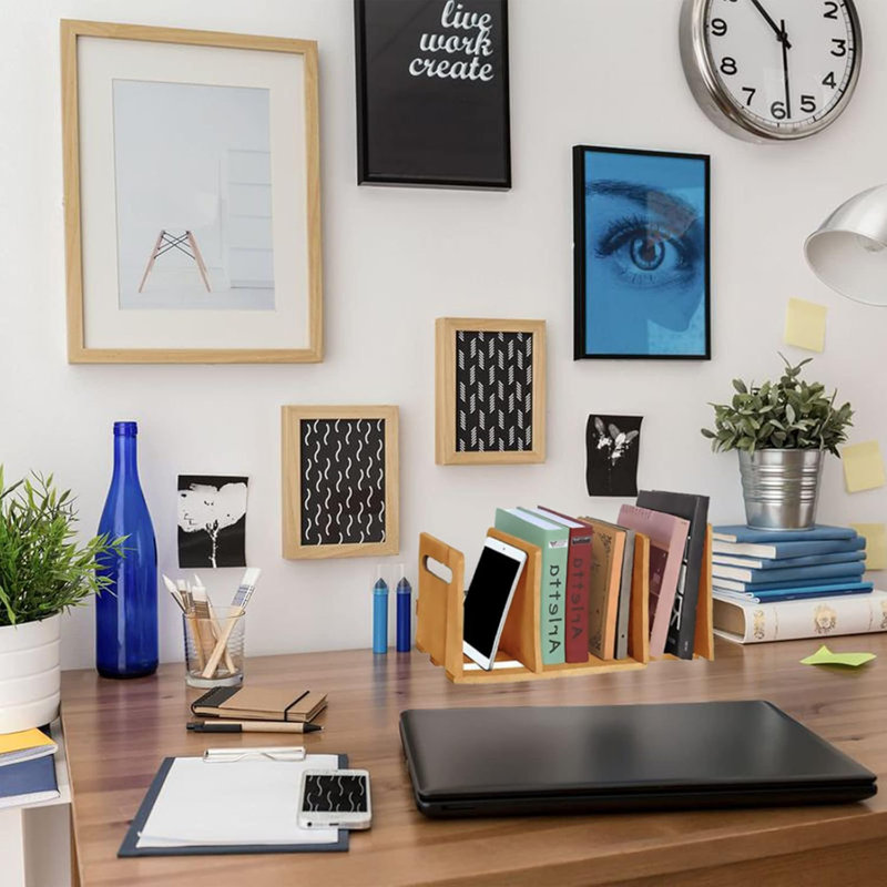 Desktop Bookshelf Expandable Desktop Storage Box
