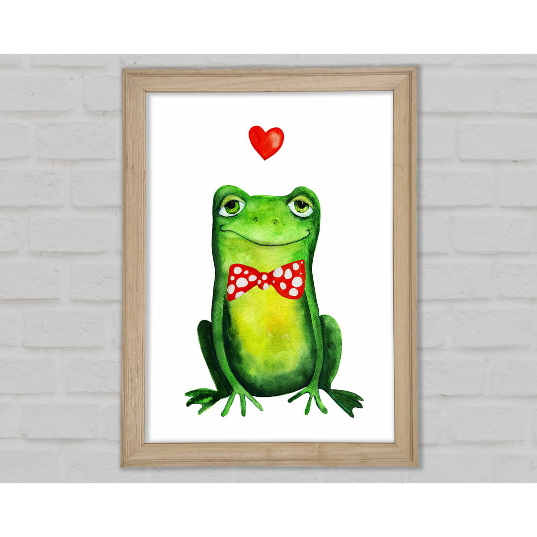 Frosch Liebe Gerahmter Druck