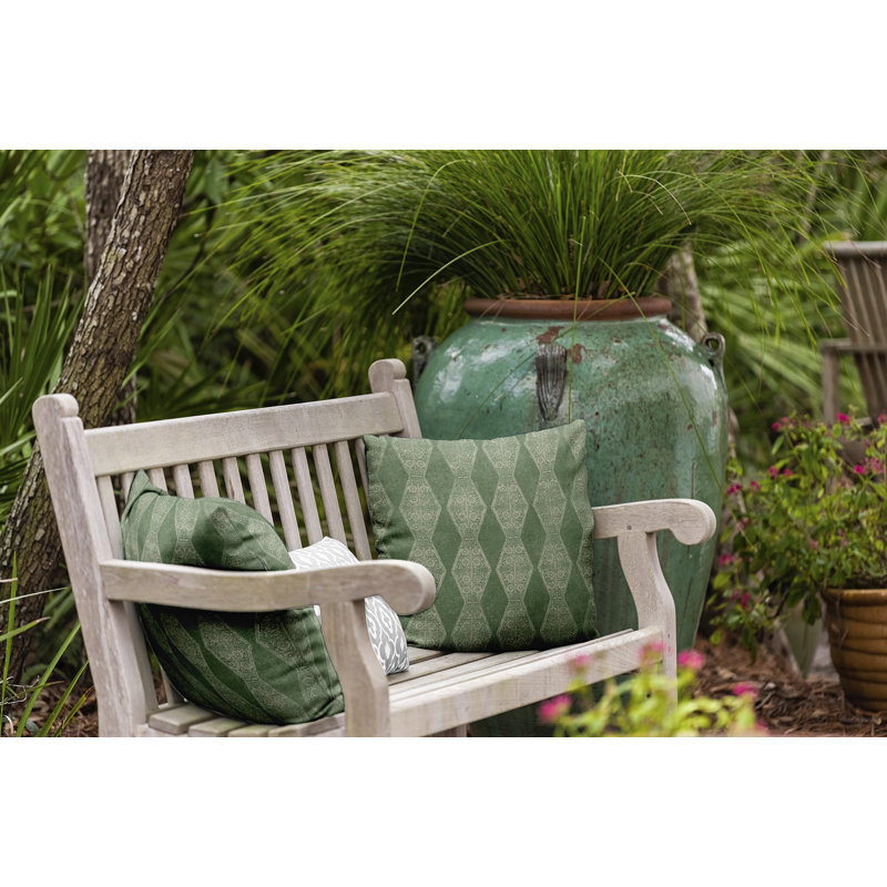 Housse de coussin d'extérieur carré HH Revival, H 18 po x l 18 po, Vert