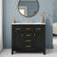 Ensemble de meuble-lavabo simple 36 po avec lavabo en céramique-1752958390