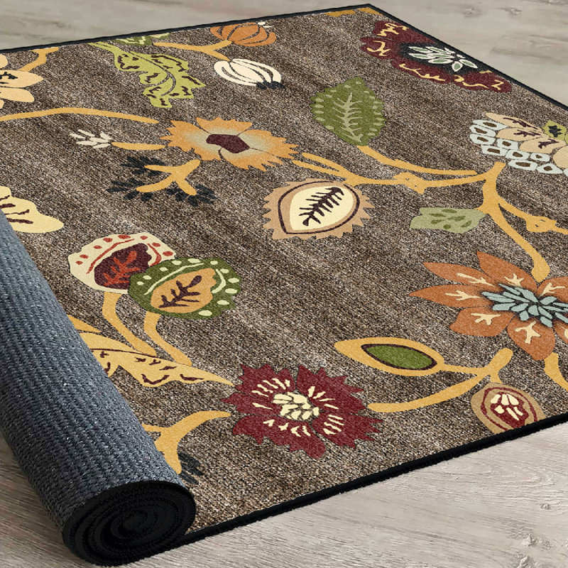 Luxury Hall Carpet - 100% Velvet Fabric, 3.3 x 9.8 ft | 100% Cotton Sole, Pile Height: 0.4 in, Total Height: 0.5 in | Antibacterial, Non-Slip, Machine Washable, 3D Digital Printing | Elegant Design for Home Décor