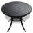 Cast Aluminum Patio With Cushions - 5 Pieces, Black, 4, Rustproof, Weather , All Tools Included 5 Black Furniture And Stackable Table-1072570392