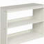 Lit mezzanine à profil bas avec armoire et table roulante portable - blanc-424485247