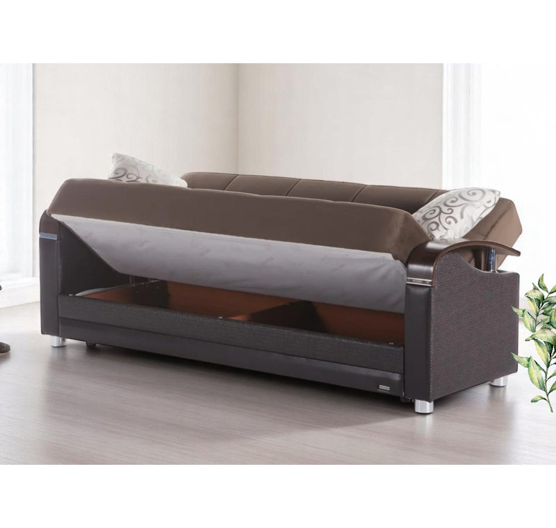 Canapé convertible, Brun