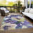 Machine Washable Indoor/Outdoor Claudian ACN1490 Purple Rug-103151167