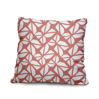 Cotton Geometric Throw Pillow