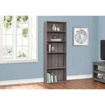 Bookshelf, Bookcase, 6 Tier, 72"H, Office, Bedroom, Laminate, Transitional