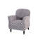 Fauteuil d'appoint rembourré avec pieds en bois-698524884