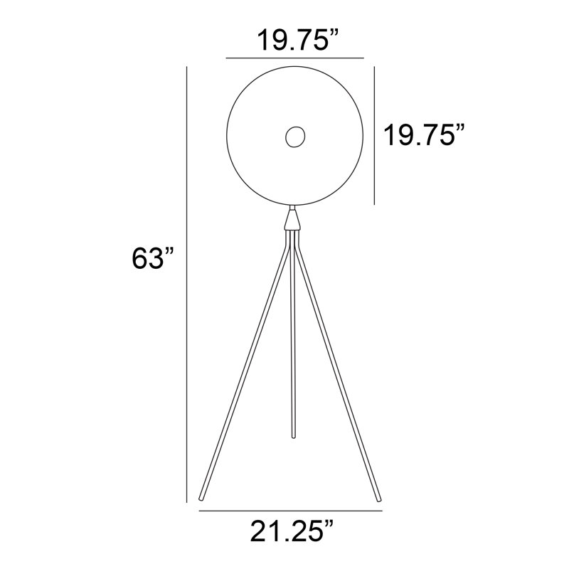 Lampe sur pied Guinan