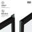 Meridian 60-in W x 74-in H Hinged Shower Door in Matte Black and Clear Grid Glass