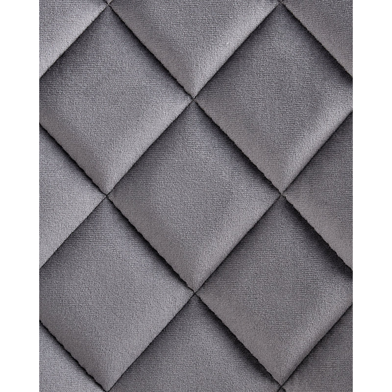 Ireton 41cm H Tufted Polyester Upholstered Upholstered Back Side Chair in Grey