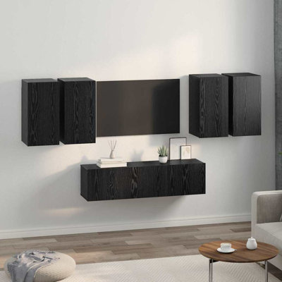 TV Cabinet Set 6 Pcs 60 X 30 X 30 Cm Engineered Wood