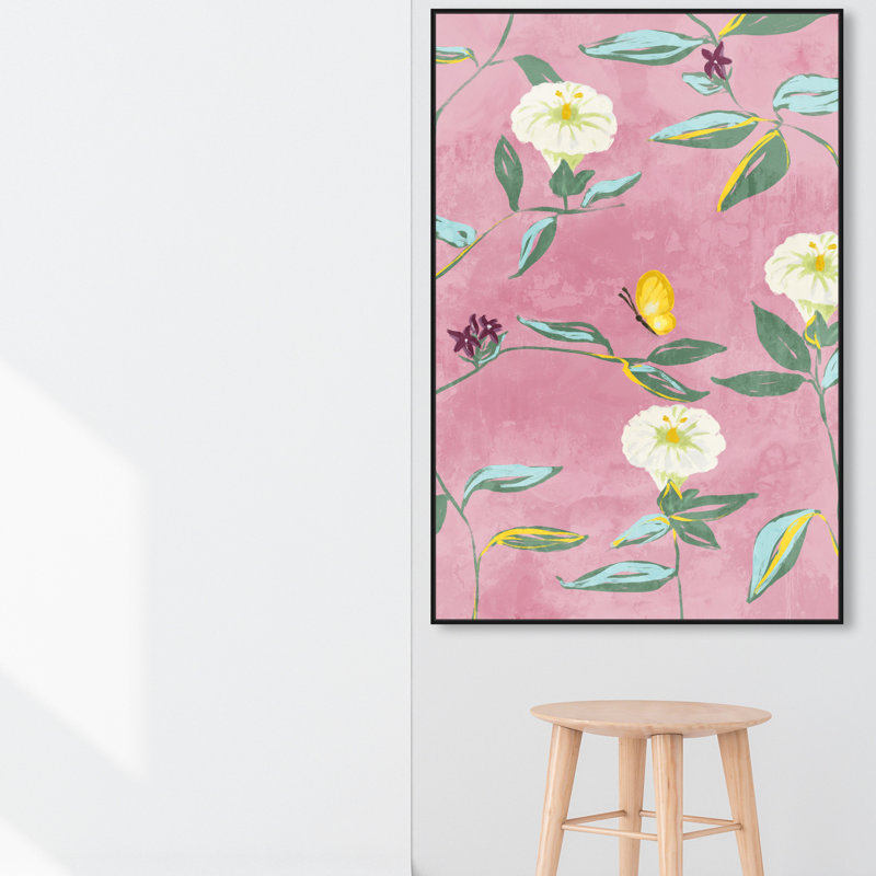 "Butterfly Spring Dream" par Oliver Gal - cadre flottant, impression sur toile