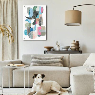 «Cucumber Slumber 1» par Coco Good, art mural en verre acrylique, 24 po x 36 po