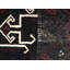 Hand-Knotted High-Quality Black and Red Area Rug