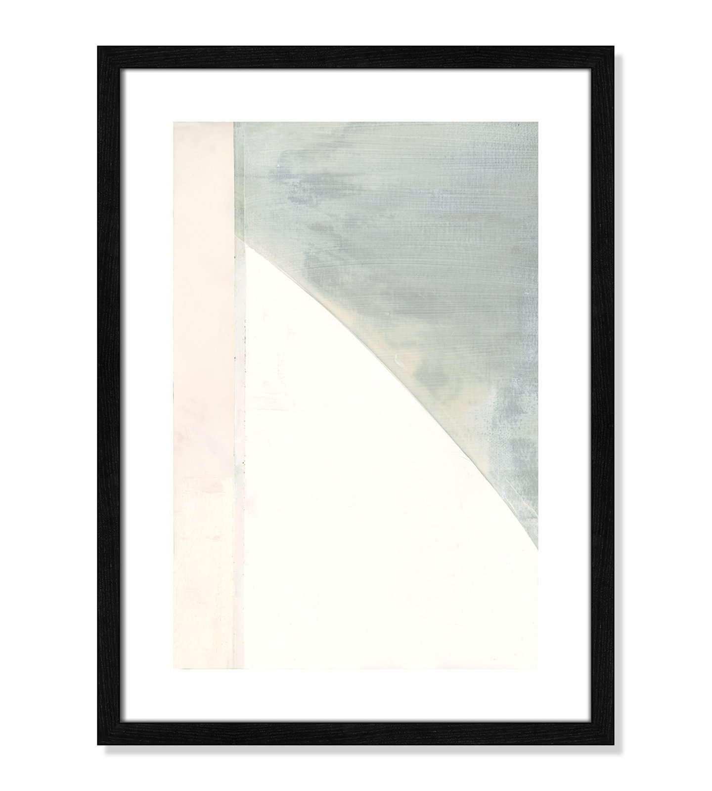 Alexandria "In Neutral I" Painting by Cartissi, 23" H x 17" W x 0.75" D, Black Wood Framed Paper