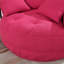 Fauteuil-lit circulaire en chenille Fluffy avec housse amovible, aucun assemblage requis pour un confort et un style instantanés.-450741731