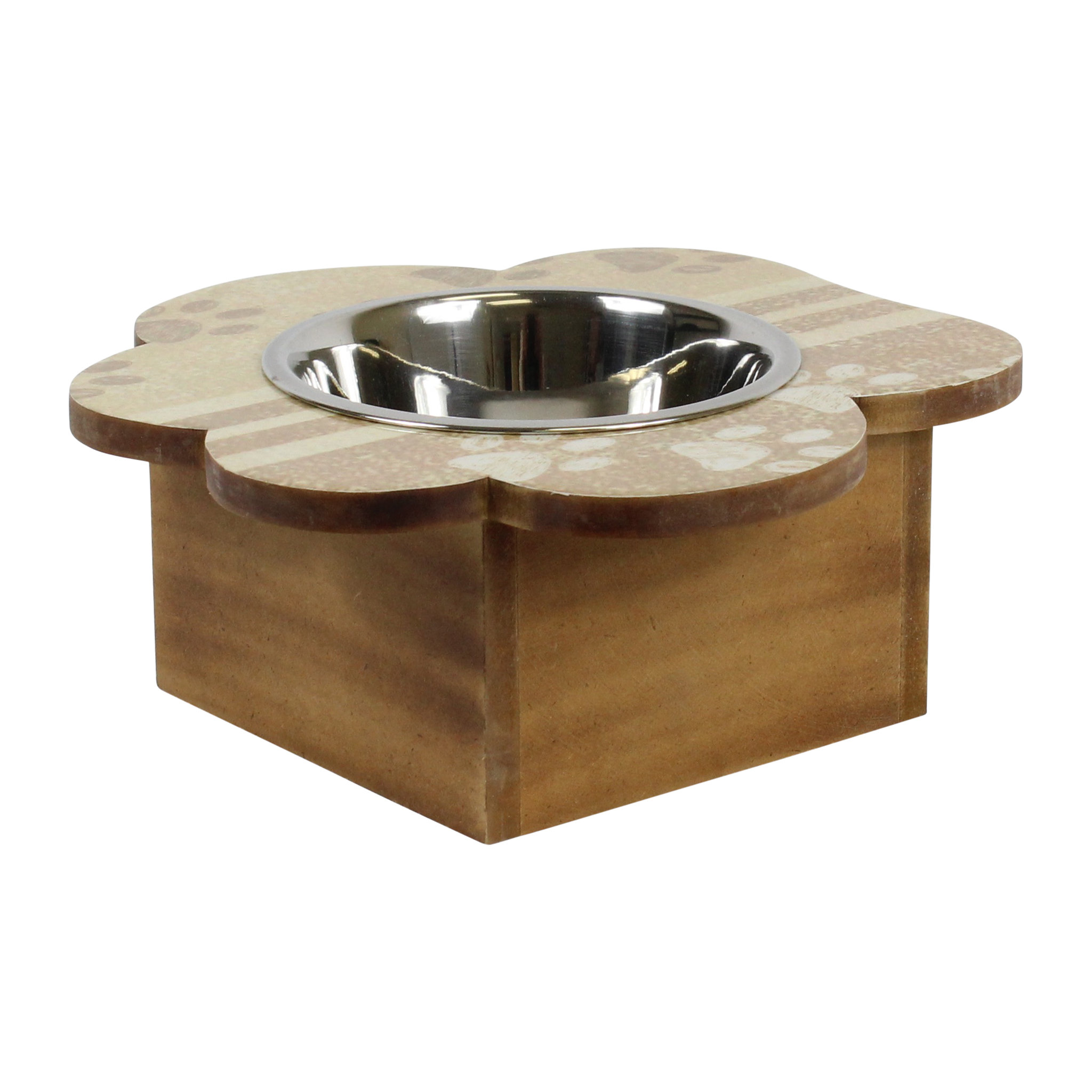 MelaArtisans Paw Print Paws Elevated Feeder Wayfair