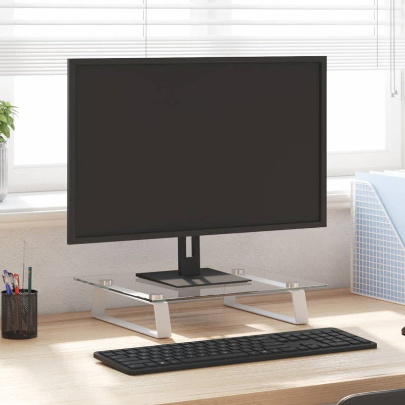 Makendra Monitor Stand, White