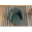 Fauteuil pivotant en chenille avec base ronde en métal