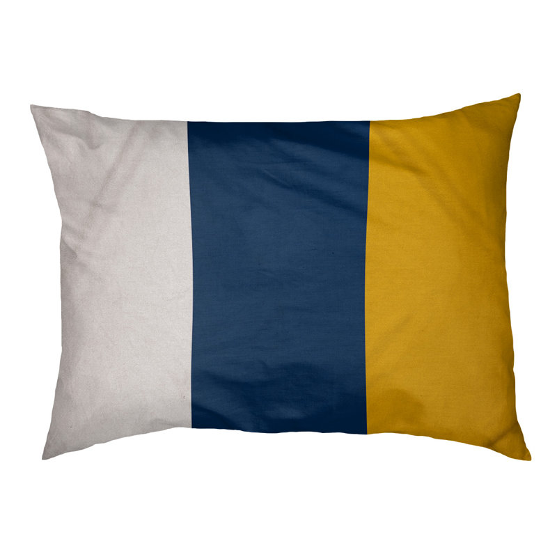 Coussin d'extérieur pour chien Mississippi Rebellion, Très grand (l 50 po x P 40 po x H 7 po), Blanc / Bleu / Jaune