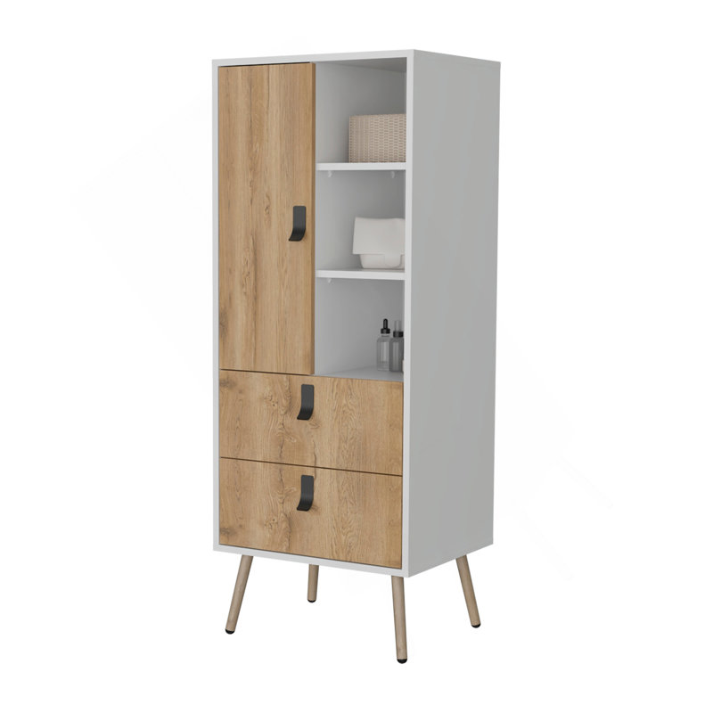Grande commode Kimball, design moderne avec 2 tiroirs et beaucoup de rangement