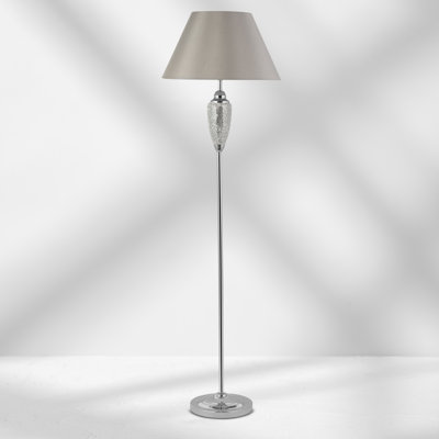 157cm Chrome Traditional Floor Lamp