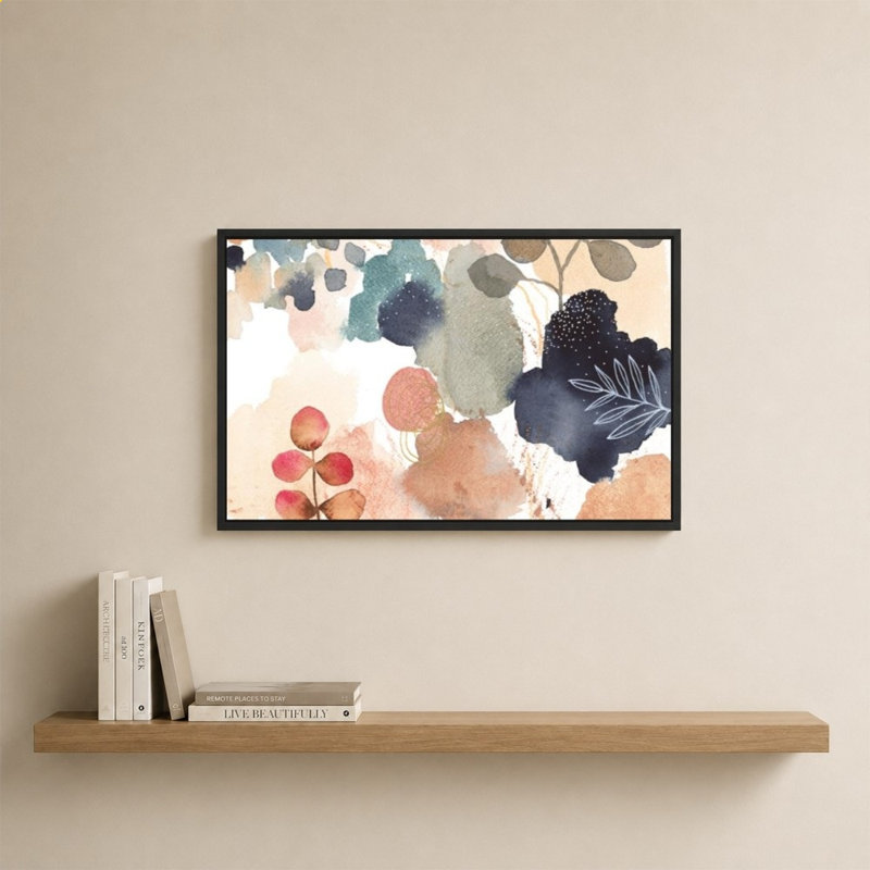 «Serene Nature IV» par Laura Horn - impression sur toile, 24" H x 34" W, Black