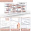 Ensemble de 4 organisateurs de maquillage transparents en acrylique empilable 4 tiroirs