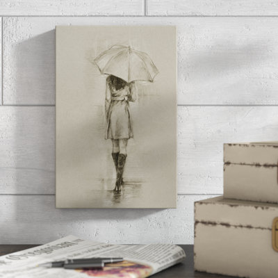 «Rainy Day Rendezvous I», reproduction d'art sur toile