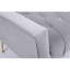 Chaise d'appoint rembourrée avec coussins capitonnés et repose-pieds gris-1542882241