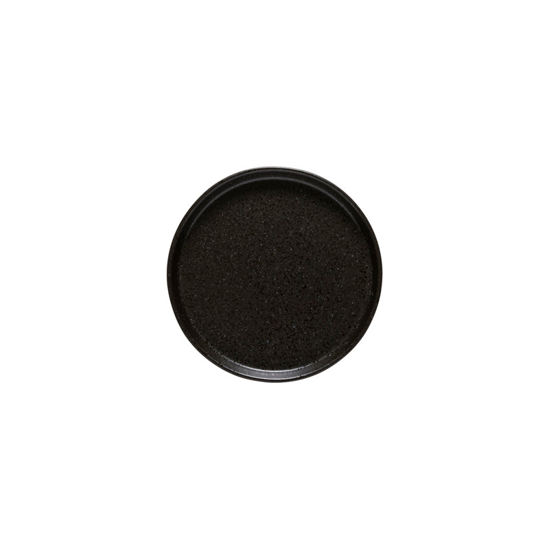 Assiette à salade ou à dessert en grès de 6,5 po Notos, ensemble de 6, Gris