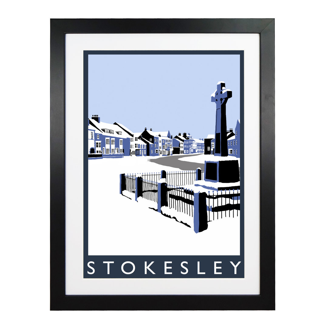 Stokesley in Snow by Richard O'Neil - Graphic Art Print on Paper