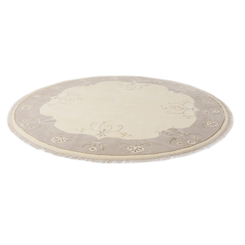 10 Ft Round Philip Beige Rug