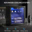 HOMCOM Single Zone 43cm Freestanding, Countertop 16 Bottle Wine Refrigerator with Reversible Door