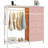  6-Drawer Storage Dresser with LED Lights, Hanging Rack & Charging Station-1228887842