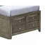 Élégant lit simple contemporain avec rangement