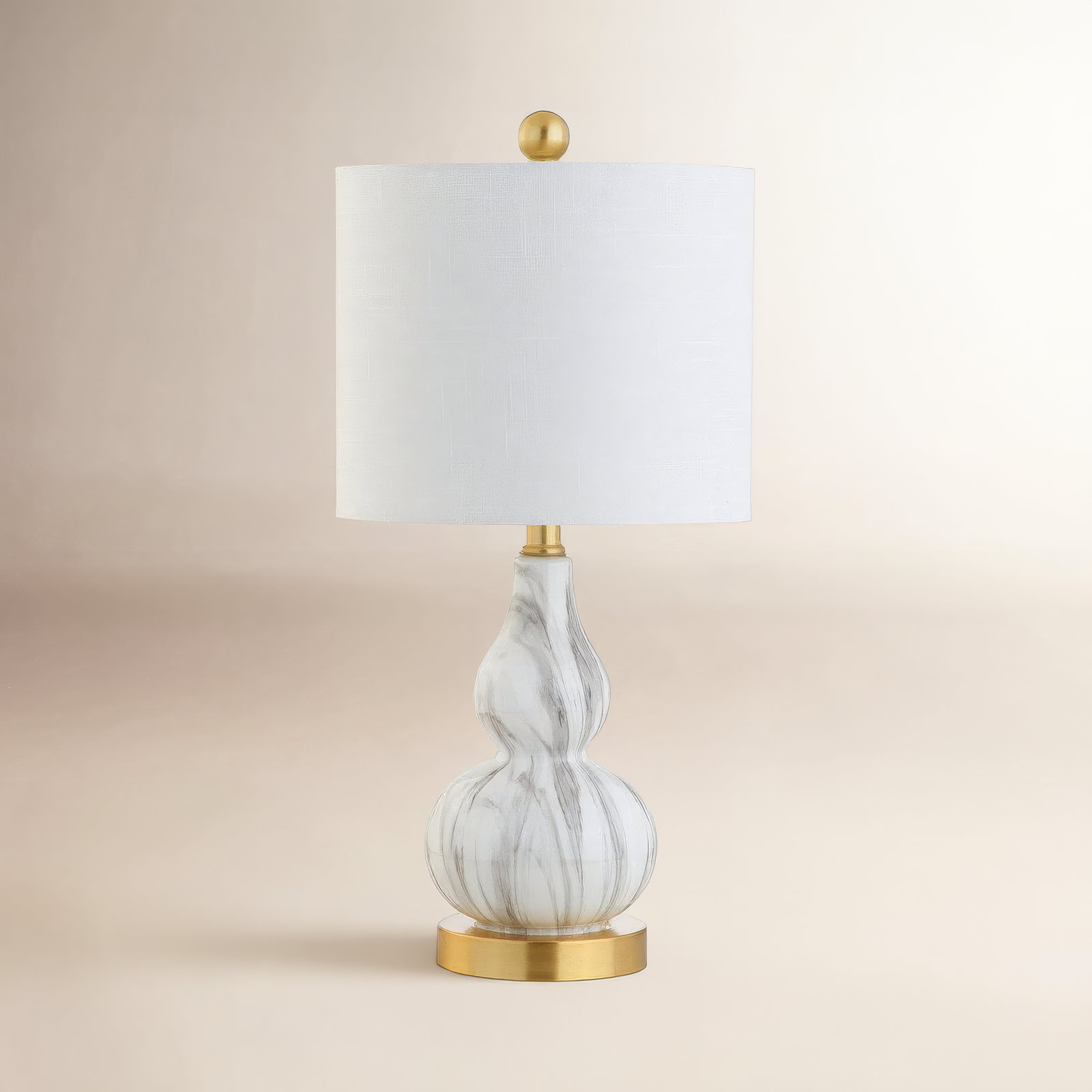 Galliano Table Lamp, Black/White