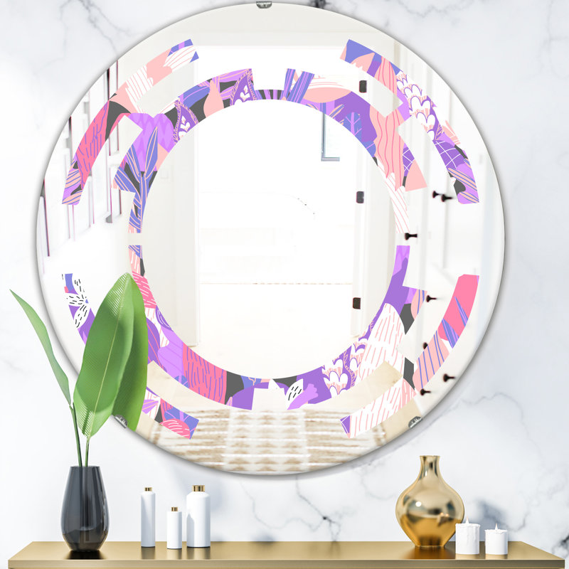 Miroir mural Cottage Americana, H 31,5 po x l 31,5 po, Quadrilobe géométrique I