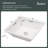 15" White Ceramic Square Vessel Bathroom Sink