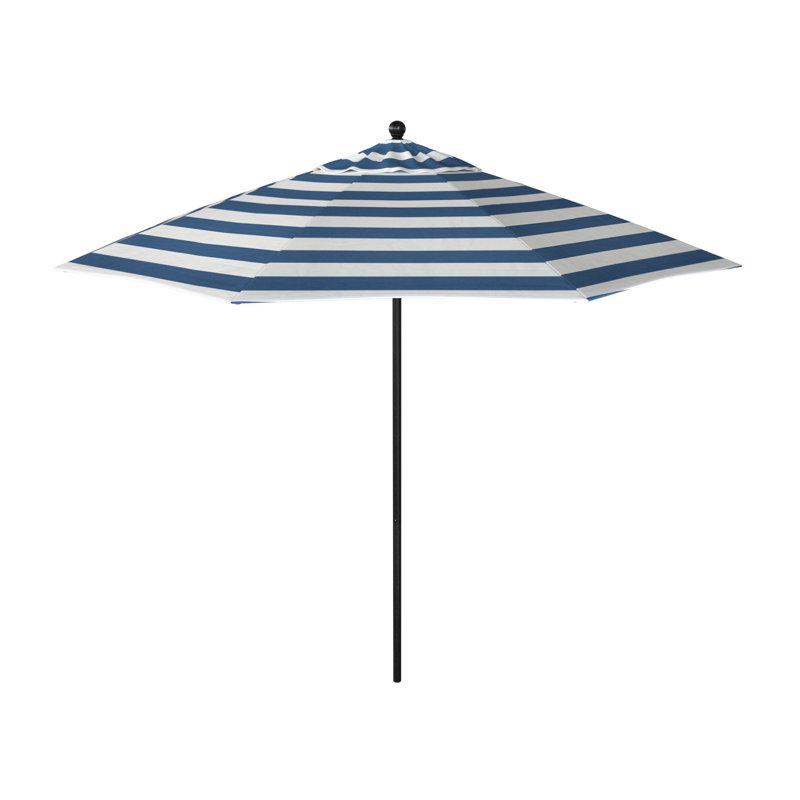 Parasol de marché octogonal 9 pi Willa, Sunbrella® régate Cabana, Stone Black