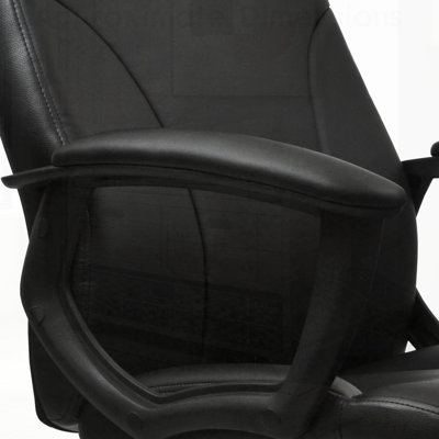 Fauteuil de direction ergonomique à dossier moyen avec support lombaire et fonctions réglables pour une assise confortable