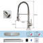 Robinet de cuisine industriel à bec simple avec douchette extractible-122625940
